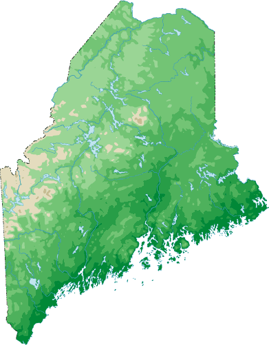 Maine topo map